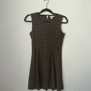 Sleeveless Striped Mini Dress